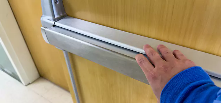 Installing a Push Bar on a Door Wade Hampton