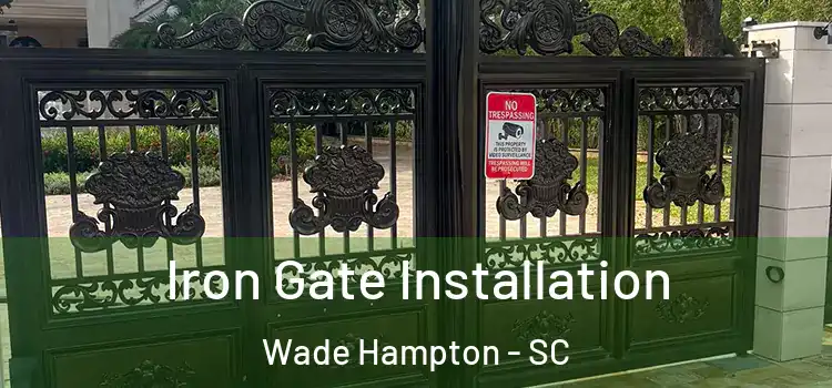 Iron Gate Installation Wade Hampton - SC